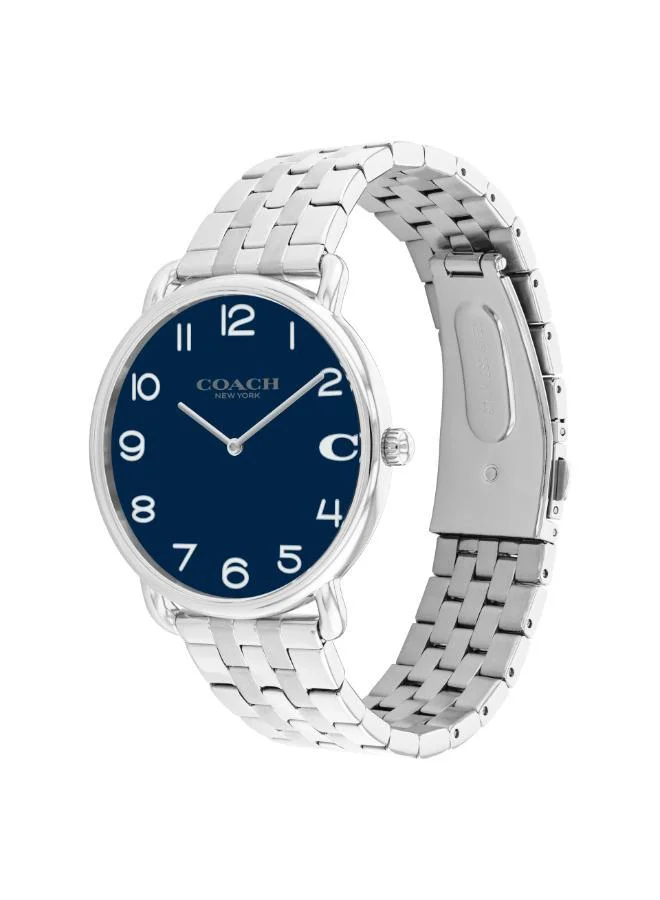 COACH  2-Hand Elliot Collection Quartz Movement Watch For Men With Silver Stainless Steel Bracelet - 14602667 for Men | Best Price UAE